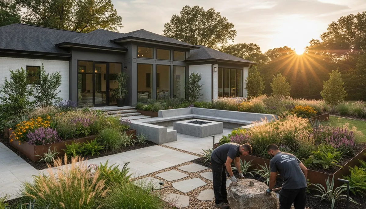 Atlanta, GA landscaping service for lawn care, yard maintenance, and landscape design