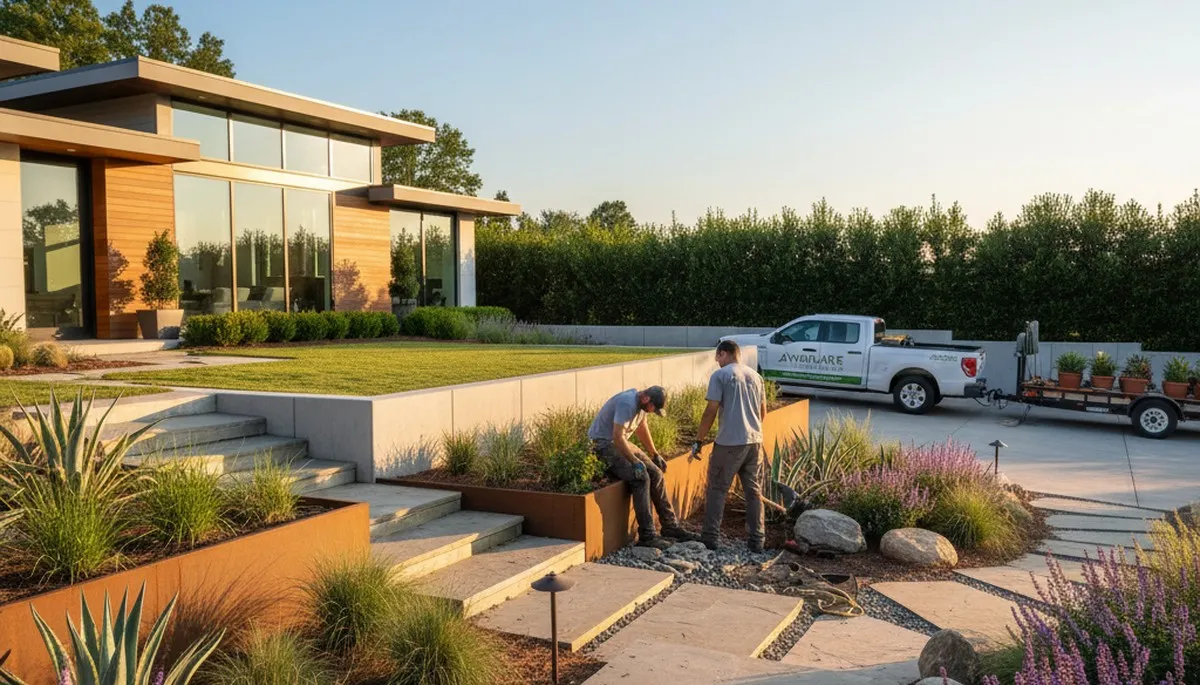 Atlanta, GA landscaping service for lawn care, landscape maintenance, and yard cleanup