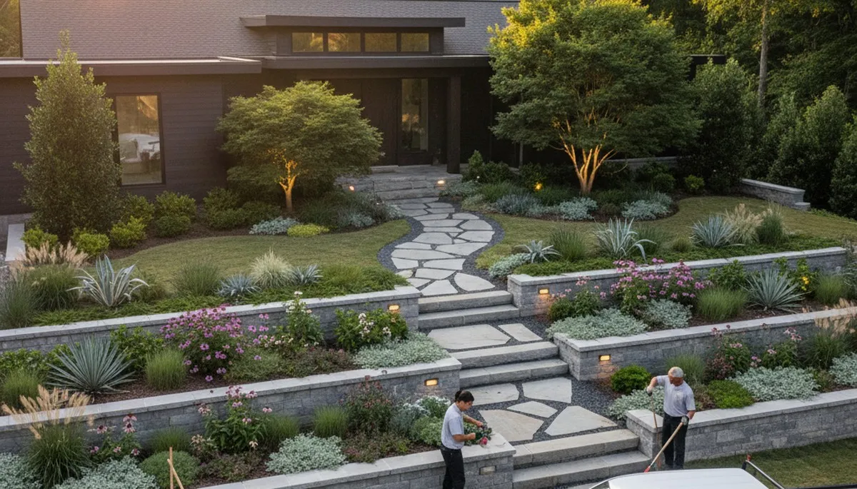 Landscaping service in Atlanta, GA for professional lawn care and yard maintenance