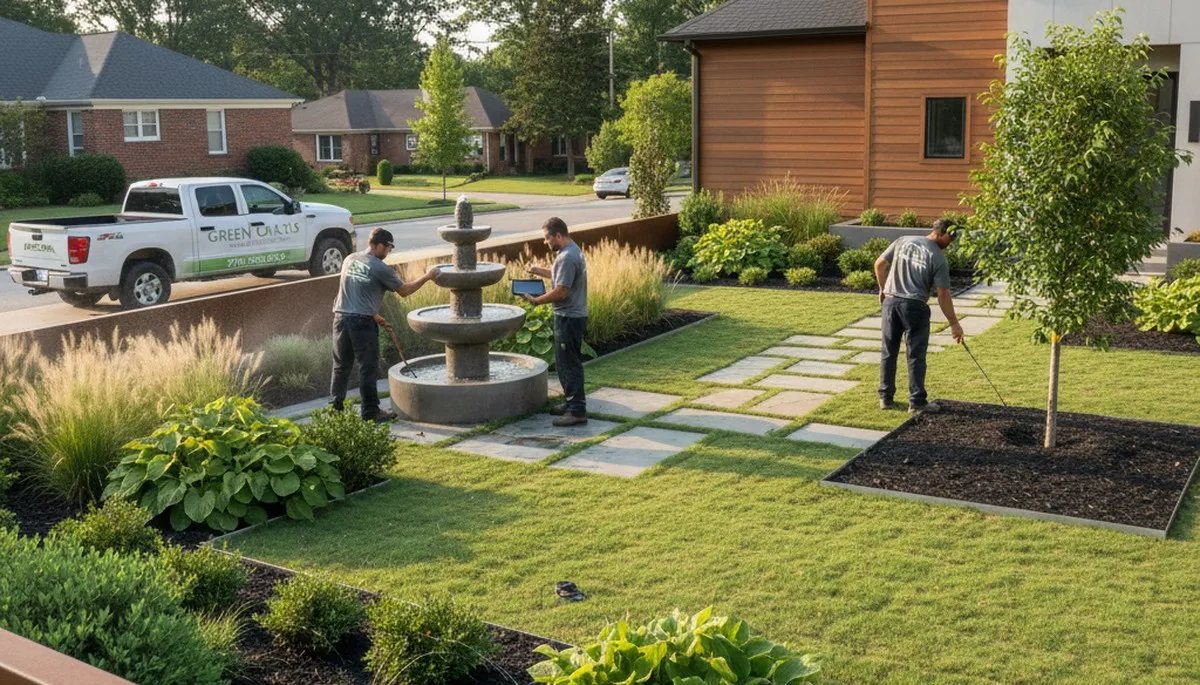 Atlanta, GA landscaping service for lawn care and yard maintenance by Lawn Care Atlanta GA