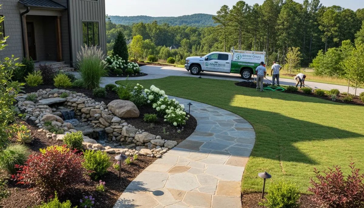 Atlanta, GA landscaping services for lawn care and yard maintenance by Lawn Care Atlanta GA