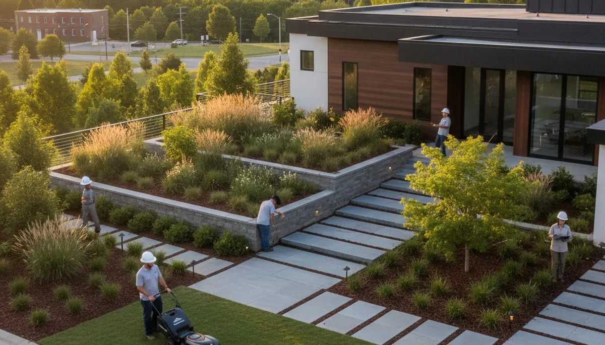 Landscaping service in Atlanta, GA for professional lawn care and yard maintenance